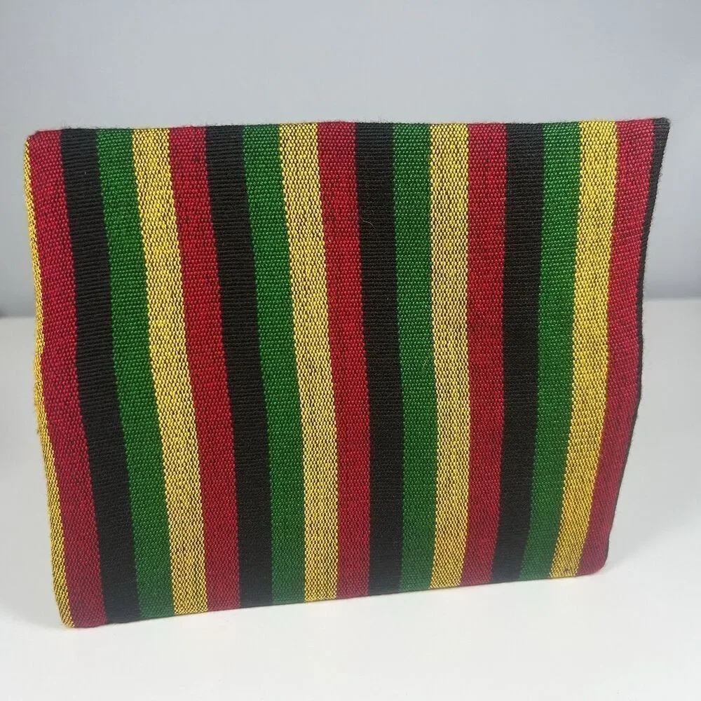 NWOT Makeup Junkie 8.5x7” Bag Reggae Rasta Design Make Up Organizer